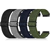4 Pack 22mm Elastic Bands Compatible with Garmin Venu 3/2, Vivoactive 4 (45mm), Garmin Forerunner 570 (47mm)/255/265, Amazfit GTR 4/3/2, Smartwatch Band for Amazfit Bip 6/5, Amazfit Balance
