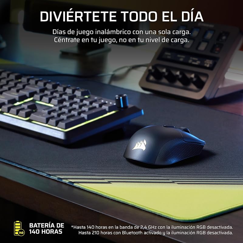 Harpoon v2 Wireless Ratón para Juegos – Negro