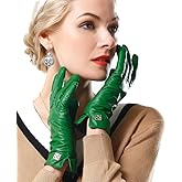 NappaNovum Women's Italian Leather Gloves Lambskin Winter Comfort Gloves (Touchscreen or Non-Touchscreen)