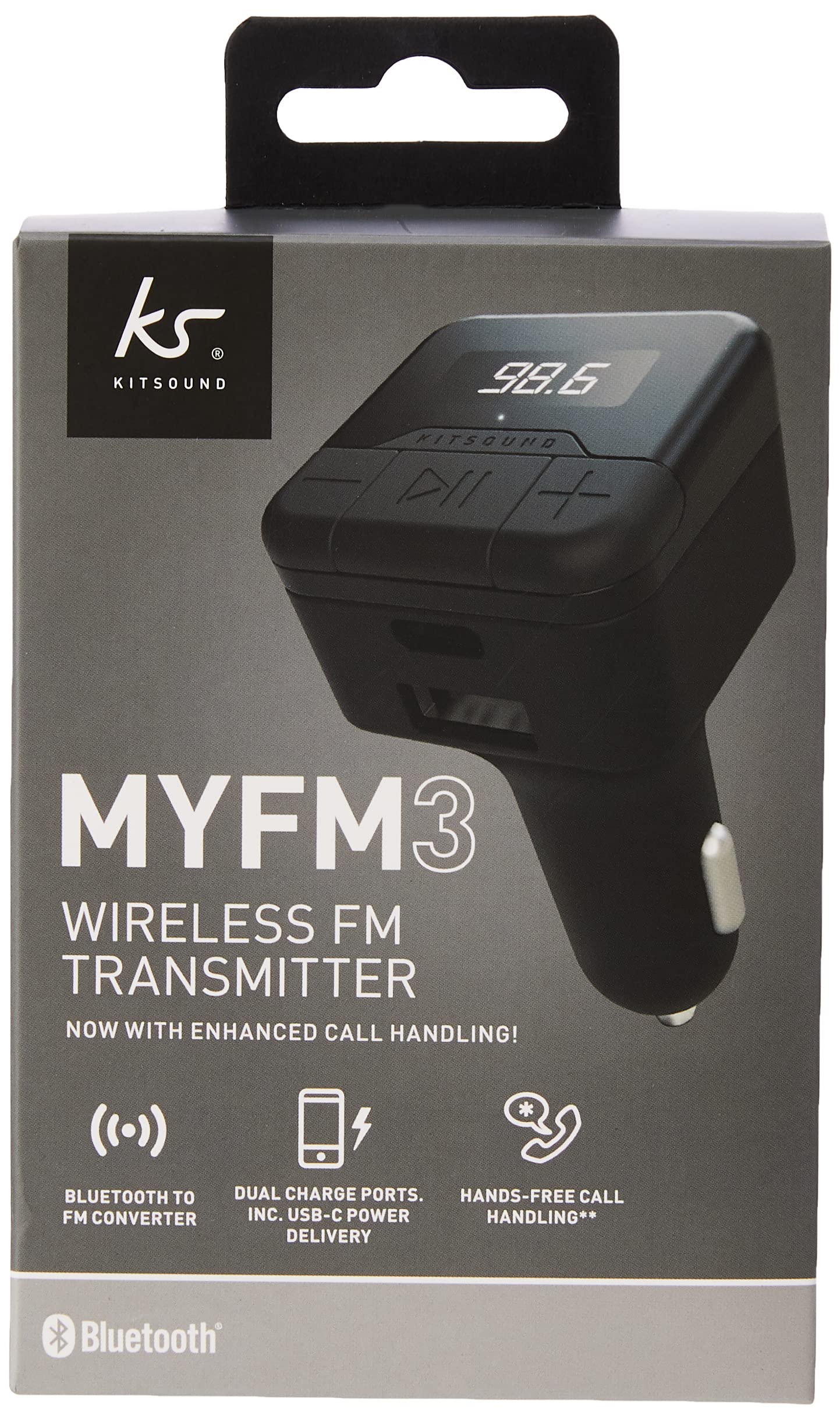 KitSound KSMYFM3 Bluetooth to FM Audio Converter