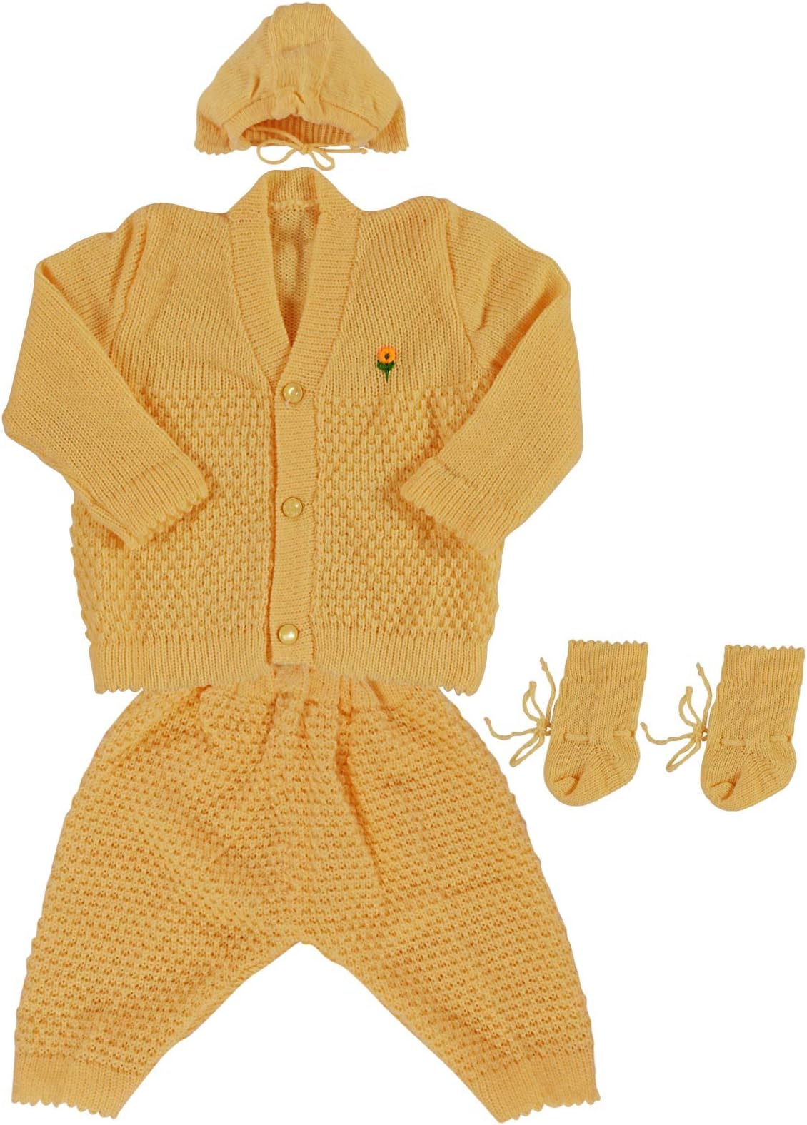 Montu Bunty Wear Baby Woolen Sweater - Set of 4 Pieces (0-3 Months)