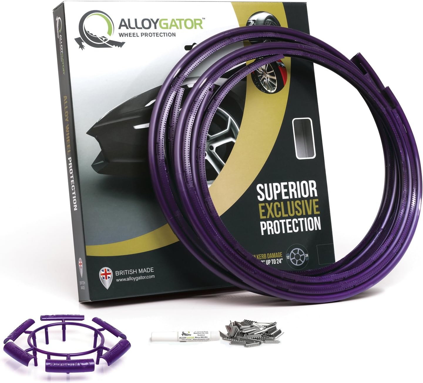 Set of 4 EXCLUSIVE AlloyGators PURPLE