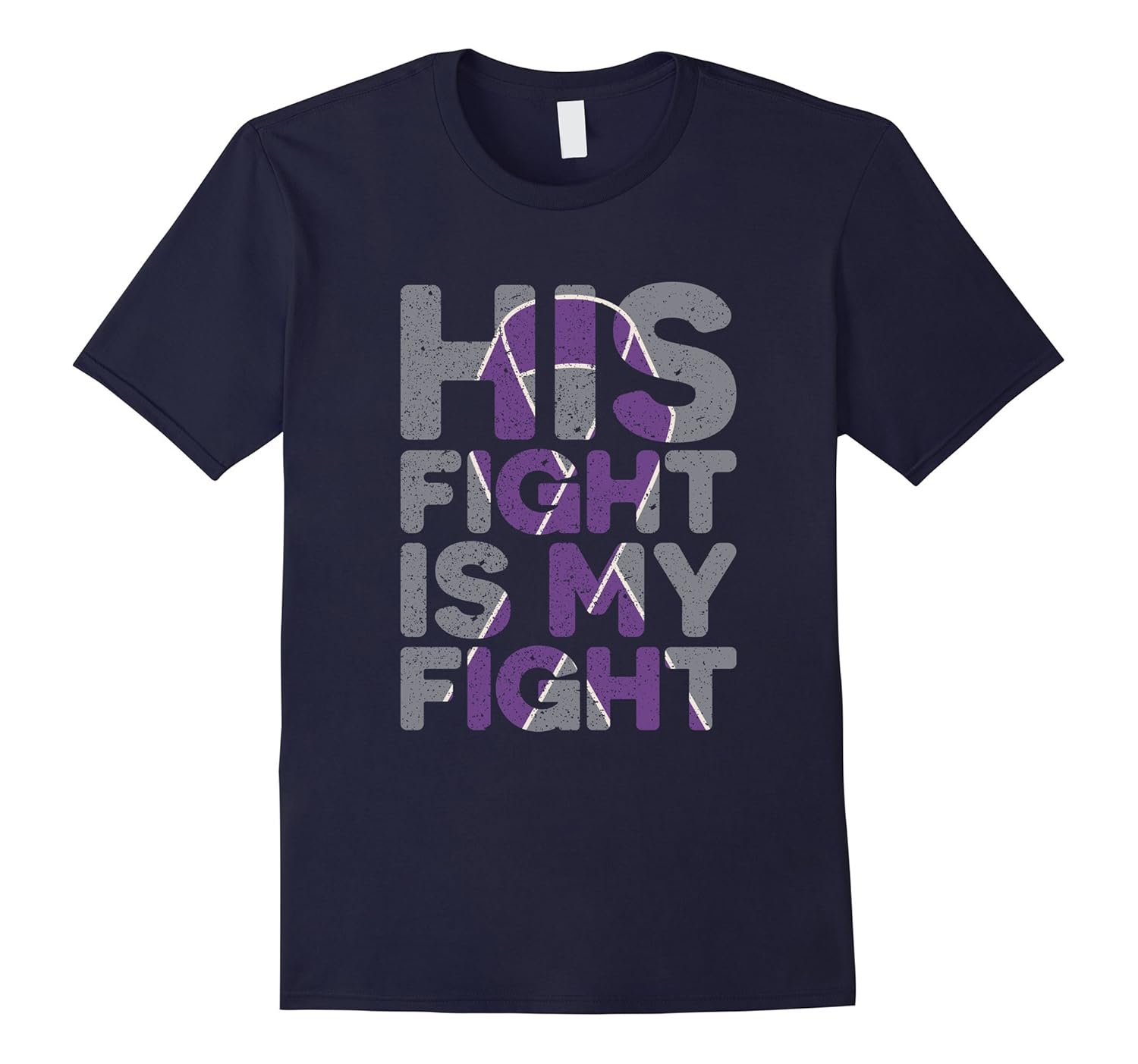 His Fight is My Fight Alzheimer's Awareness Dementia Tee-ANZ