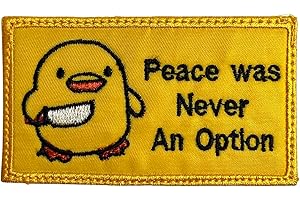 ALMOST SGT Peace was Never an Option Chick Meme Patch - Funny Tactical Military Morale Embroidered Patch Hook Fastener Backing