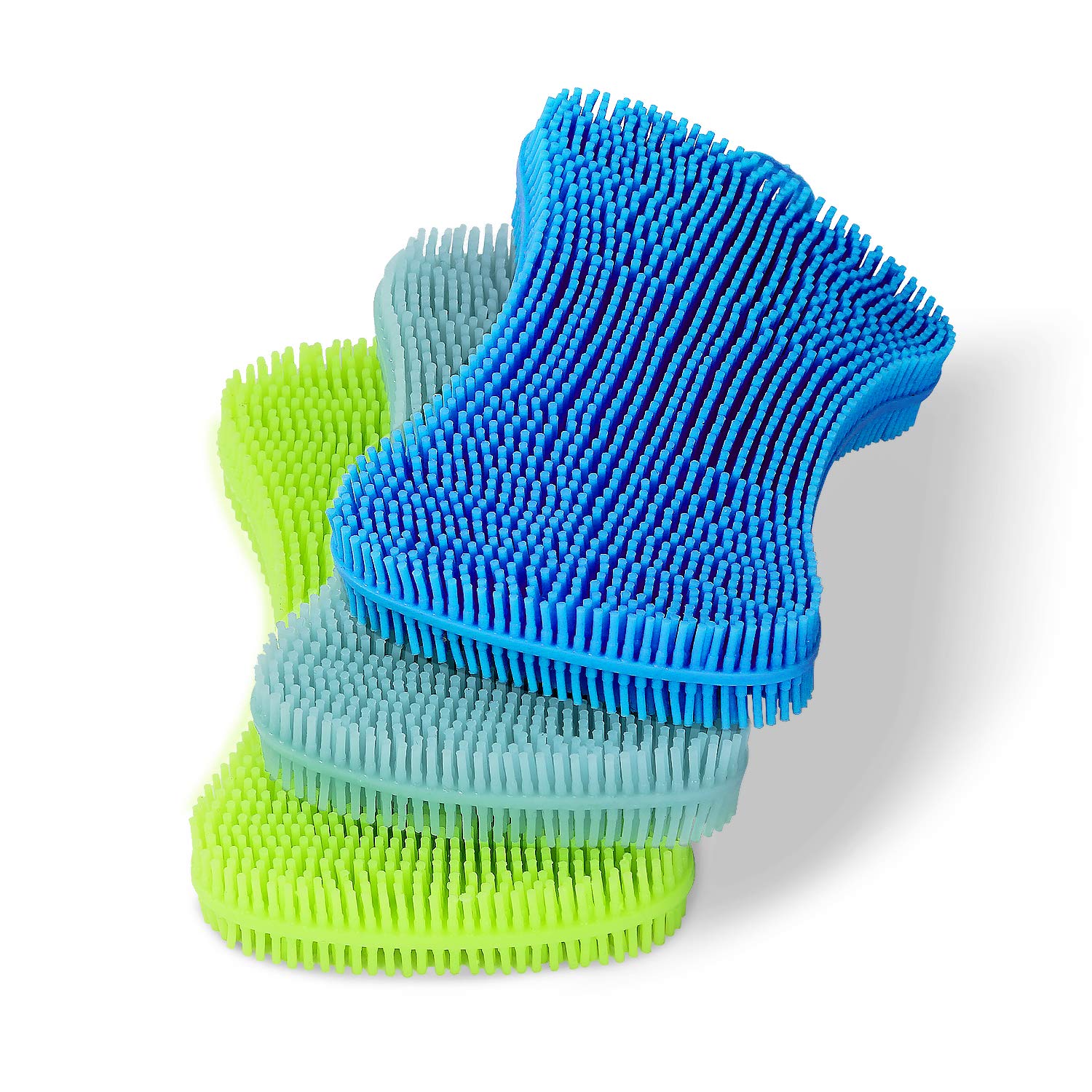 Photo 1 of Geloo.Silicone Sponge Dish Brush, Double Sided Cleaning Brush for Dishes, Kitchen Gadgets and Accessories (3 Pack)