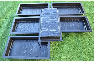 SvitMolds 12PIECE Design Concrete MOLDS for Paving Brick Slab Patio Garden Path Mould#S19