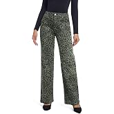 ETTELO Women's Jeans Straight Leg Casual High Waisted Stretch Trendy Wide Leg Jeans for Women