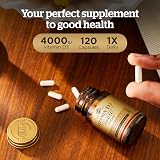 Solgar Vitamin D3 4000 IU 120 Vegetable Capsules - Healthy Teeth Bones view 3