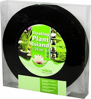 velda 127572 Treibende Pflanzinsel für den Teich, Ø 25 cm, Rund, Floating Plant Island