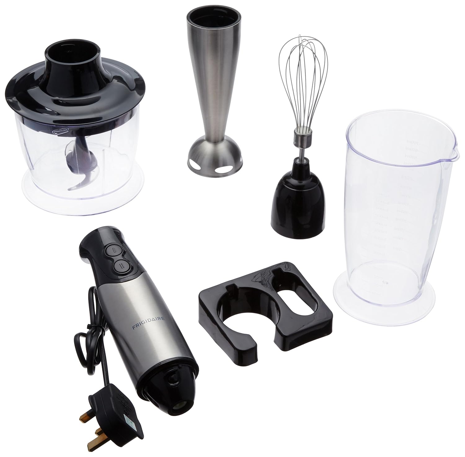 Frigidaire FD5108 Hand Blender with Chopper and Whisk, 220-volt, Black