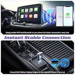 Mini Wireless Carplay Adapter for iPhone, 2025