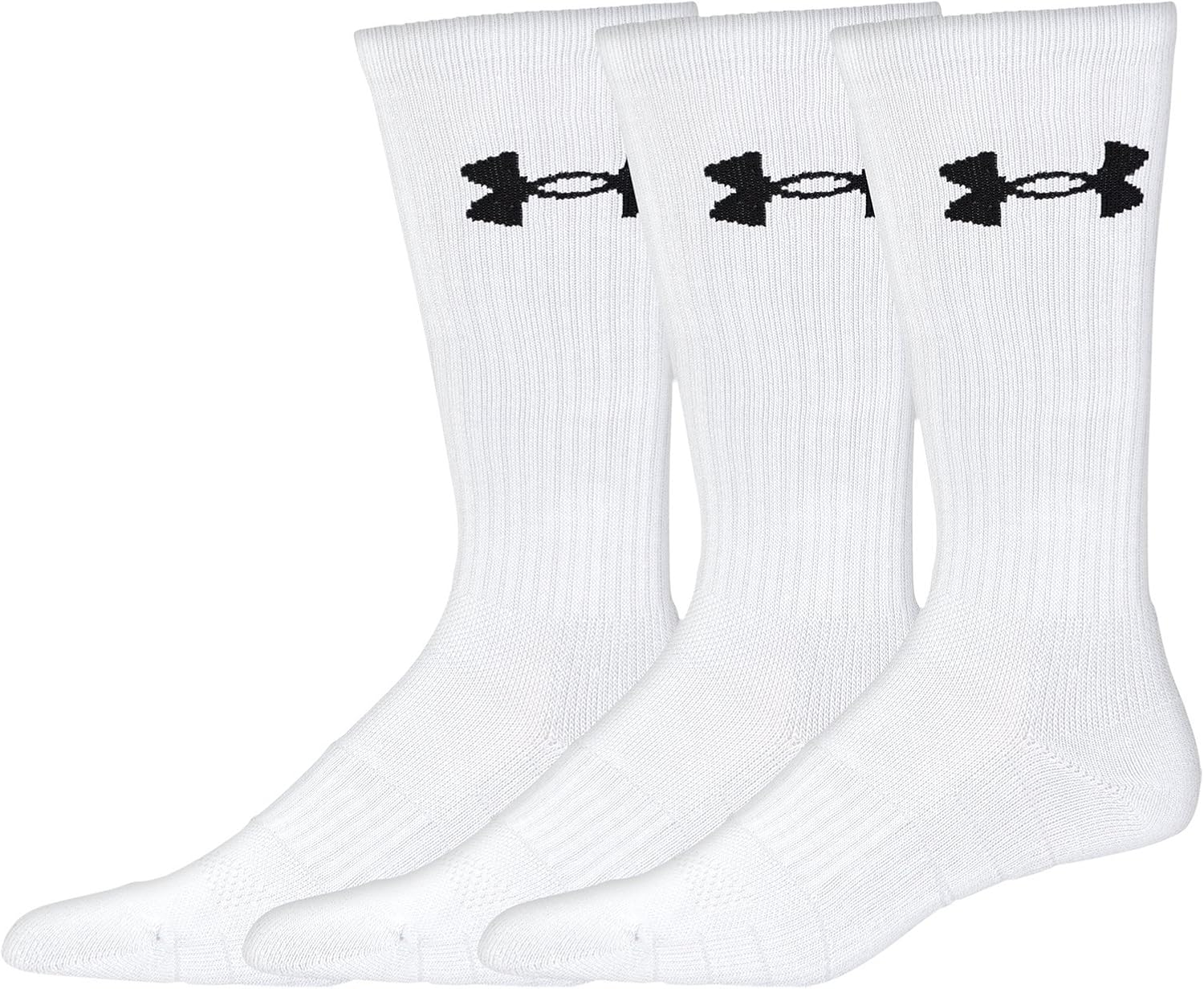 Under Armour Adult Elevated Performance Crew Socks, 3-Pairs : Clothing