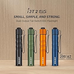 OLIGHT I3T 2 EOS Pocket EDC Flashlight, 200 Lumens