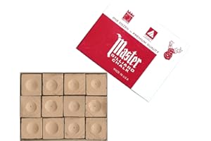 Tweeten Fibre Co Camel Tan Billiard Pool Chalk Master Dozen Box