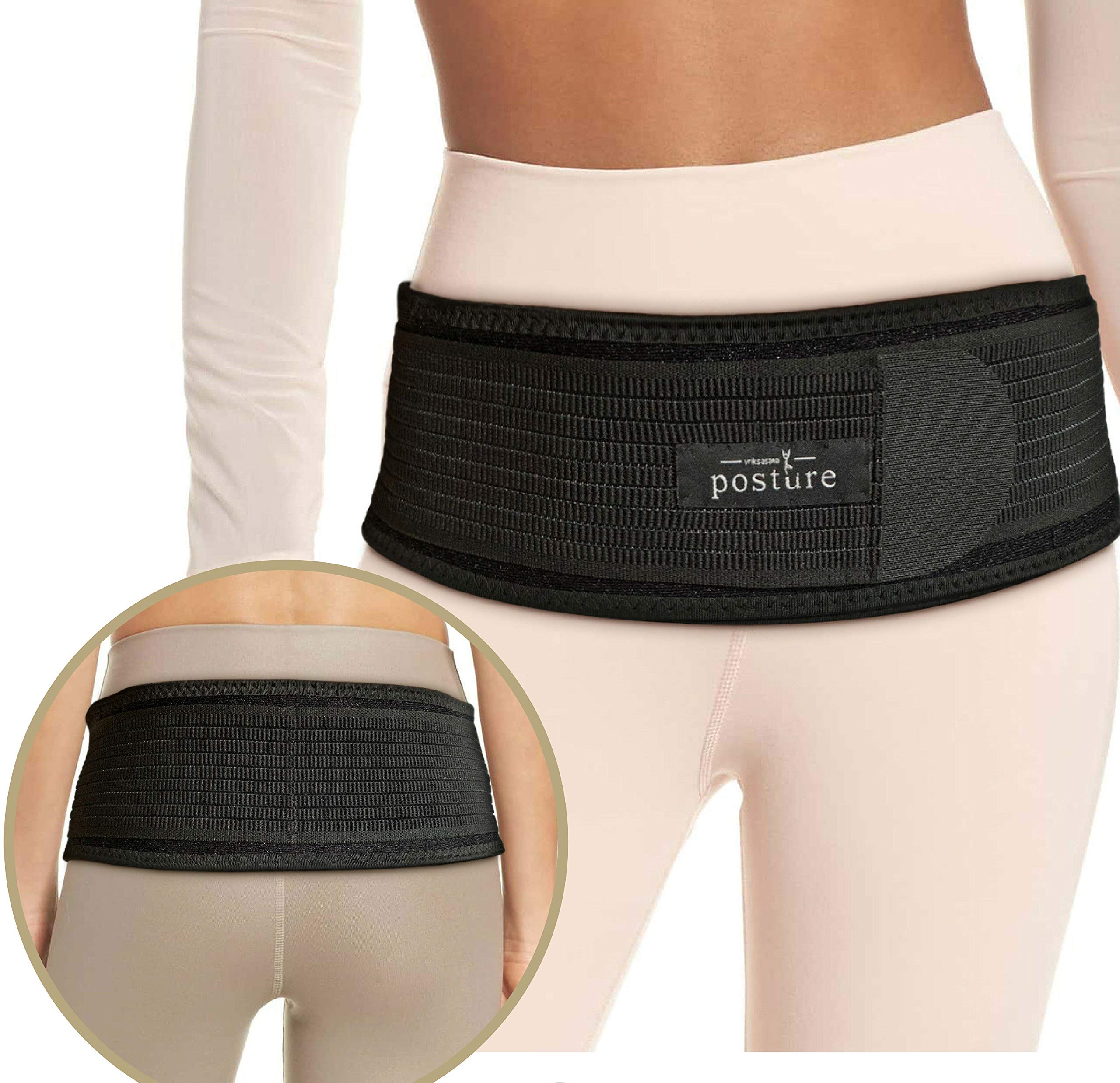 Sacroiliac SI Hip Belt for Women/ Men Helps Lower Back, Leg, Sciatic