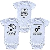 Engineering Engineer Funny Cute Baby Bodysuit Bundle (3 Piece Set)