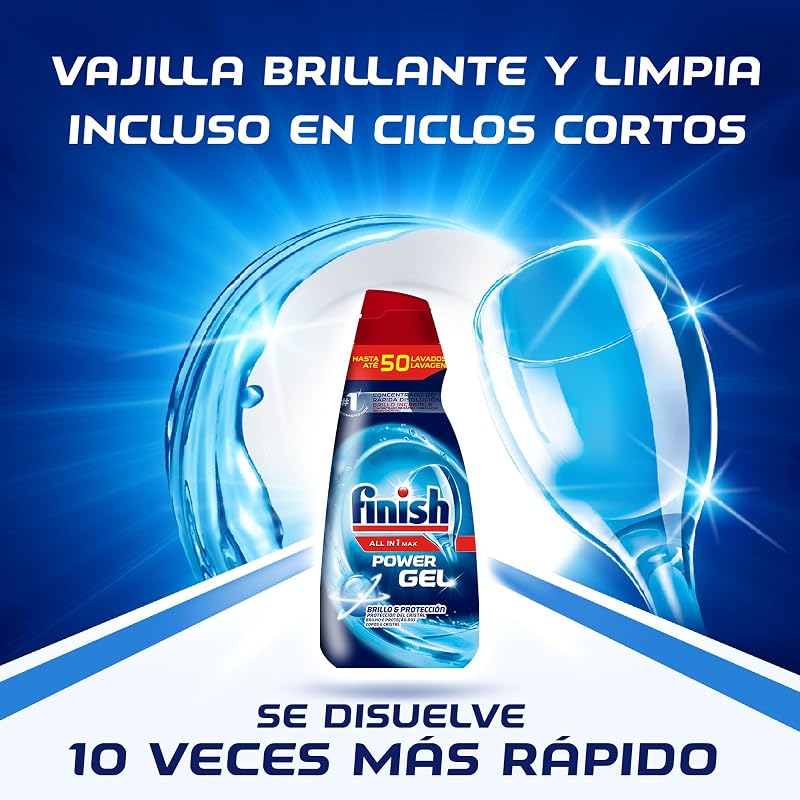 All in 1 Max Power Gel lavavajillas - brillo y protección - 70 lavados