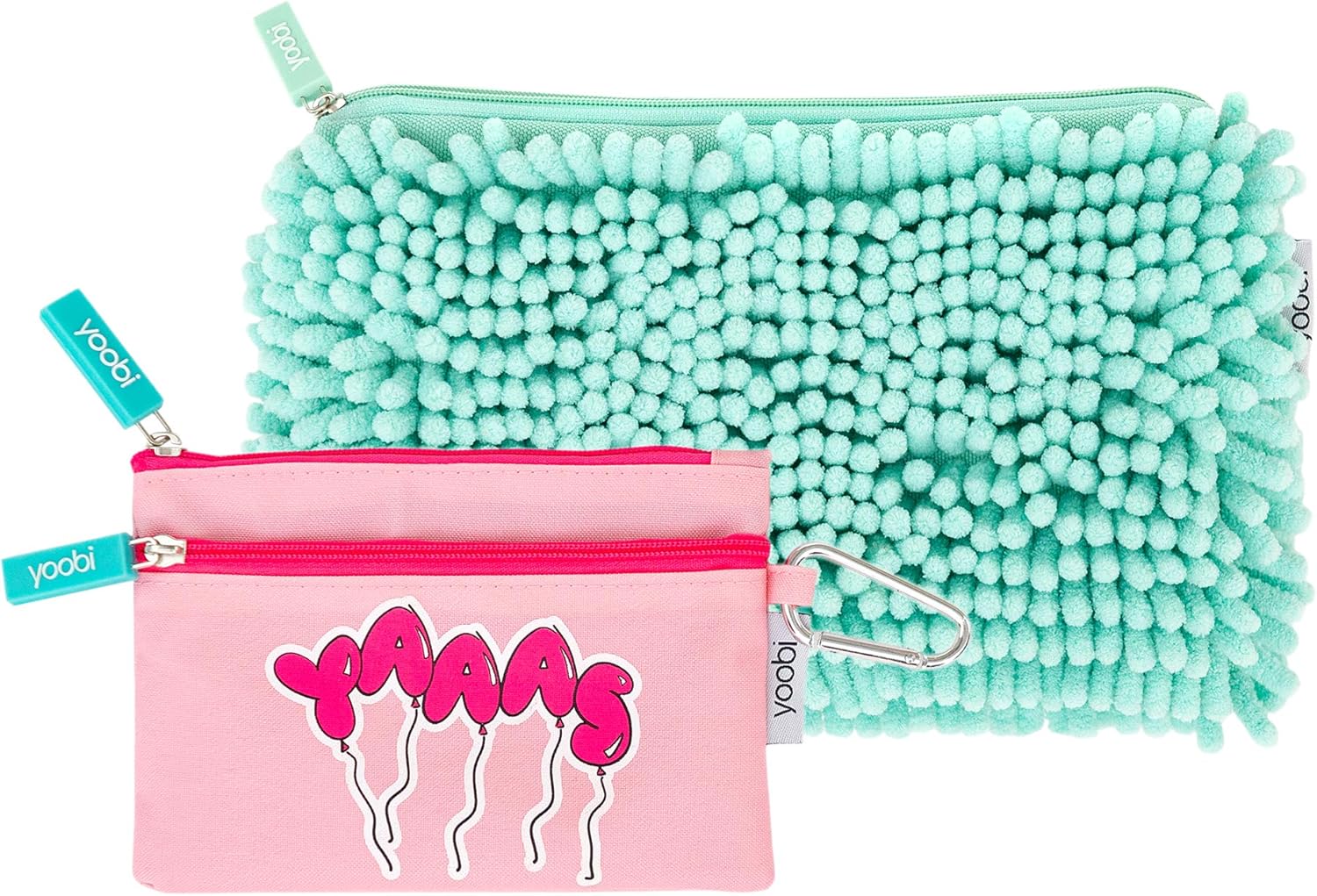 Yoobi Pencil Case and Coin Purse Bundle Fuzzy Pencil