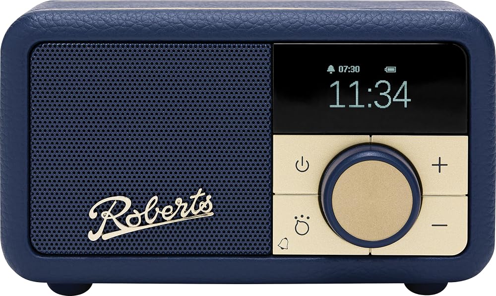Roberts Revival PETITE2 FM DAB DAB+ Digital Radio with Bluetooth Midnight Blue