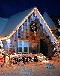 Solar Meteor Shower Icicle Lights 20 Tubes 480 LED