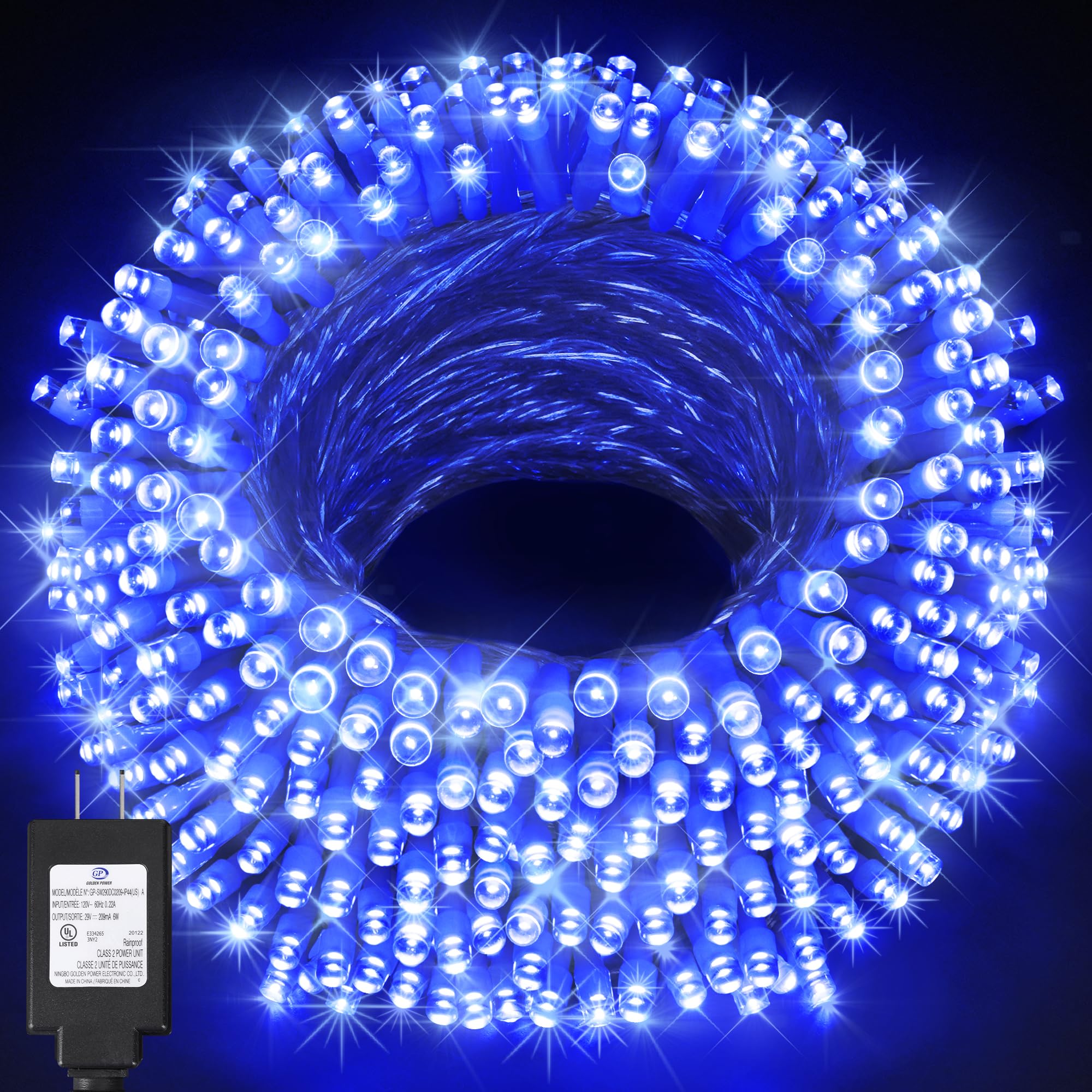 KNONEW 197FT 500 LED Christmas Lights Outdoor String Lights 8 Modes ...
