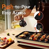 TrendPlain 16oz Olive Oil Spray Bottle with Dual Pouring and Spraying view 4