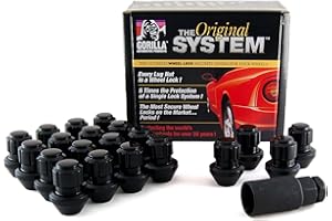 Gorilla Automotive 96643BDX Black Factory Style Wheel Lock System (14mm x 1.50 Thread Size, 20-Pack)