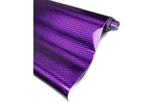 Lypumso Plating Chrome Purple Vinyl Wrap Film, Mirror-Like Gloss Finish for Car, Motorcycle | Easy DIY Install & Air Release | Removable No Residue 1ft x 5ft