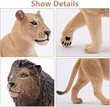 toymany 6Pcs Realistic Lion Figures Lion Cubs Educational Toy Set view 6