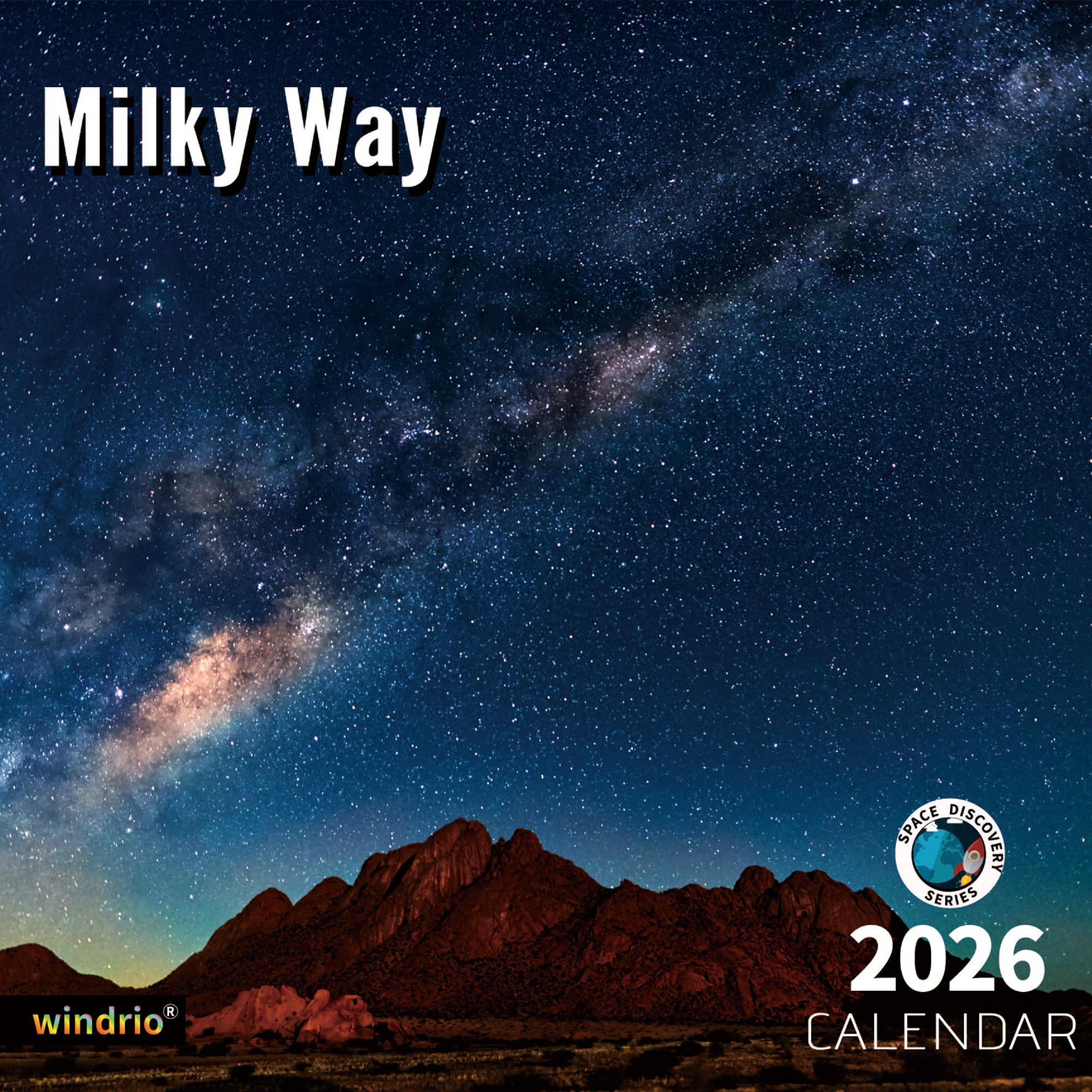 Photo 1 of 2026 Wall Calendar,Calendar 2026, July 2025 - December 2026, Wall Calendar Milky Way, 12" x 24" Opened,Full Page Months Thick & Sturdy Paper for Calendar Organizing & Planning