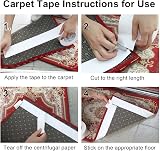 BOMEI PACK White Heavy Duty Double Sided Carpet Tape 72mm x 25m - Extra Sticky view 6