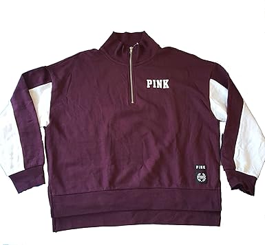 pink quarter zip sweater