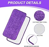 Vilida 8 Pack Microfibre Mop Refill Pads for Flash Power Mop Wet Dry view 2