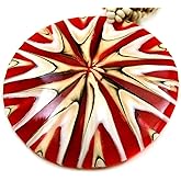 Swimmi Natural Cone Shell Red Pendant Beads Necklace Handmade Women Jewelry CA387