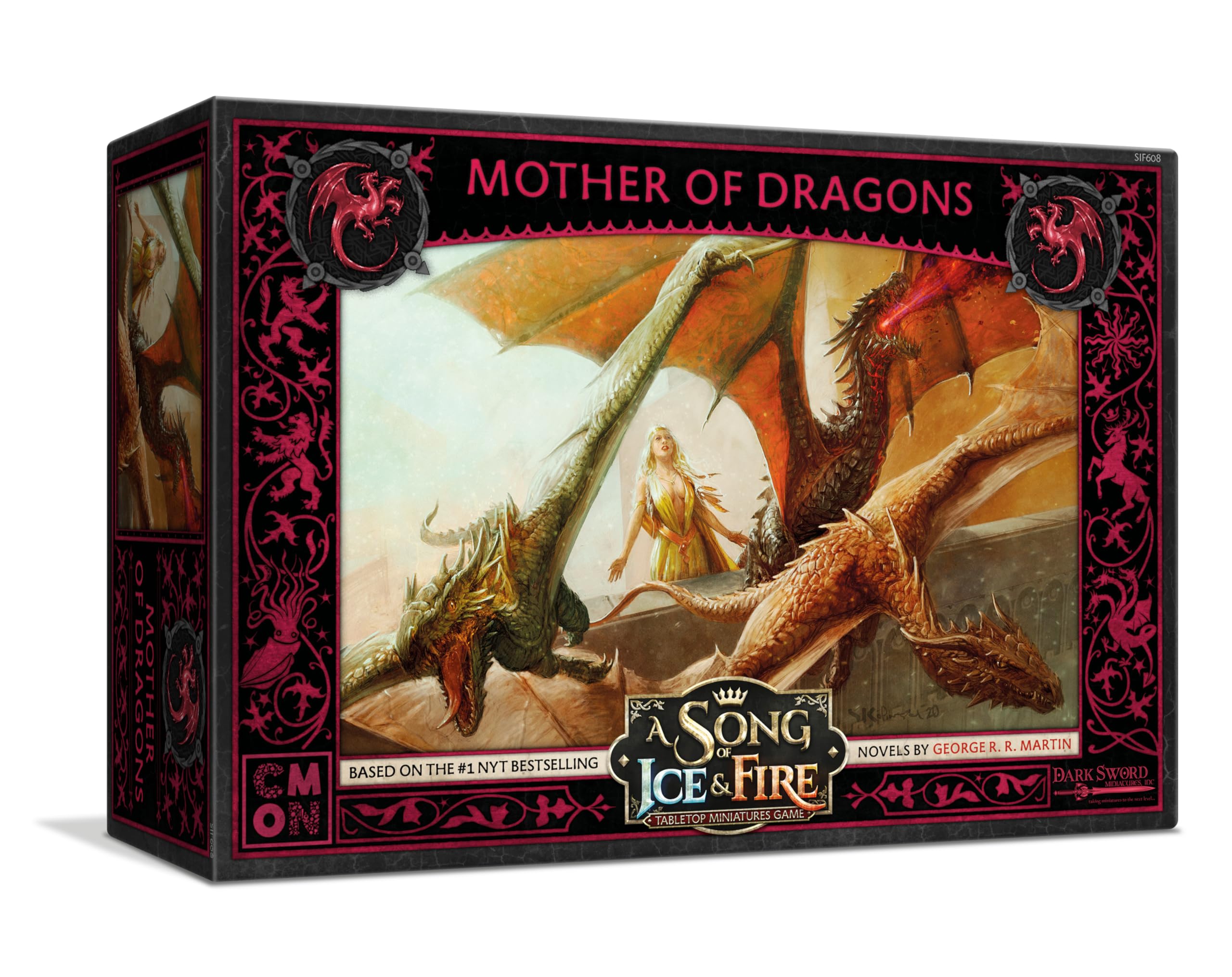 Cool Mini or Not - A Song of Ice and Fire: Mother of Dragons - Miniature Game, Wine Red — image 1