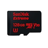 Tarjeta de memoria SanDisk Extreme microSDXC de 128 GB + adaptador SD con hasta 90 MB/s, Class 10 y U3, V30