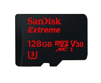 Image result for SanDisk Extreme 128GB microSDXC UHS-I Card with Adapter (SDSQXVF-128G-GN6MA) [Newest Version]