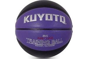 KUYOTQ 3LBS/3.3LBS/2.2LBS Weighted Heavy Basketball 29.5/28.5" Composite Indoor Outdoor Training Size 7/6 Basketball Equipment for Improving Ball Handling Dribbling Passing Rebounding Skill(deflated)