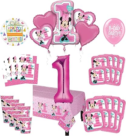 Amazon Com Mayflower Products Minnie Mouse 1st Birthday Party