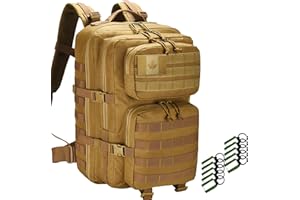 ANJINU Tactical Backpack, Military Backpack, Molle Backpack, 42L Hiking Daypacks