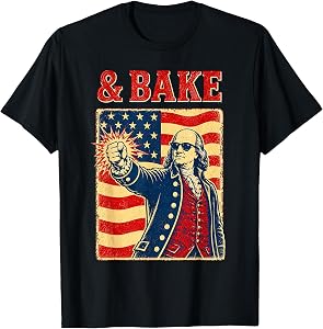 Funny Shake and Bake 4th of July Couple Matching T-Shirt