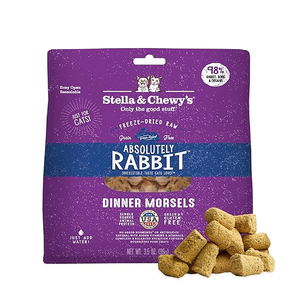 STELLA & CHEWY’S FREEZE-DRIED RAW CAT DINNER MORSELS...