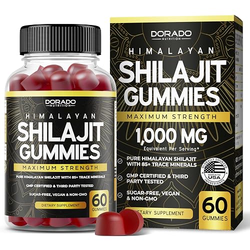 Shilajit Gummies For Men & Women 1000mg (High Potency Gold Grade with ...