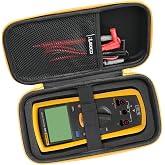 RLSOCO Hard Case for Fluke 1587 FC/1507/1503/1577/1508 &amp; Works with Brymen BM869s Digital Megohmmeter Insulation Resistance Tester (Case has Updated to Have Padding Around)