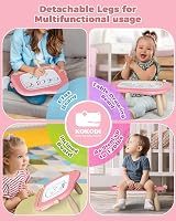 KOKODI Magnetic Drawing Board Toddler Toy Pink Educational Travel Toy 1-3 view 3
