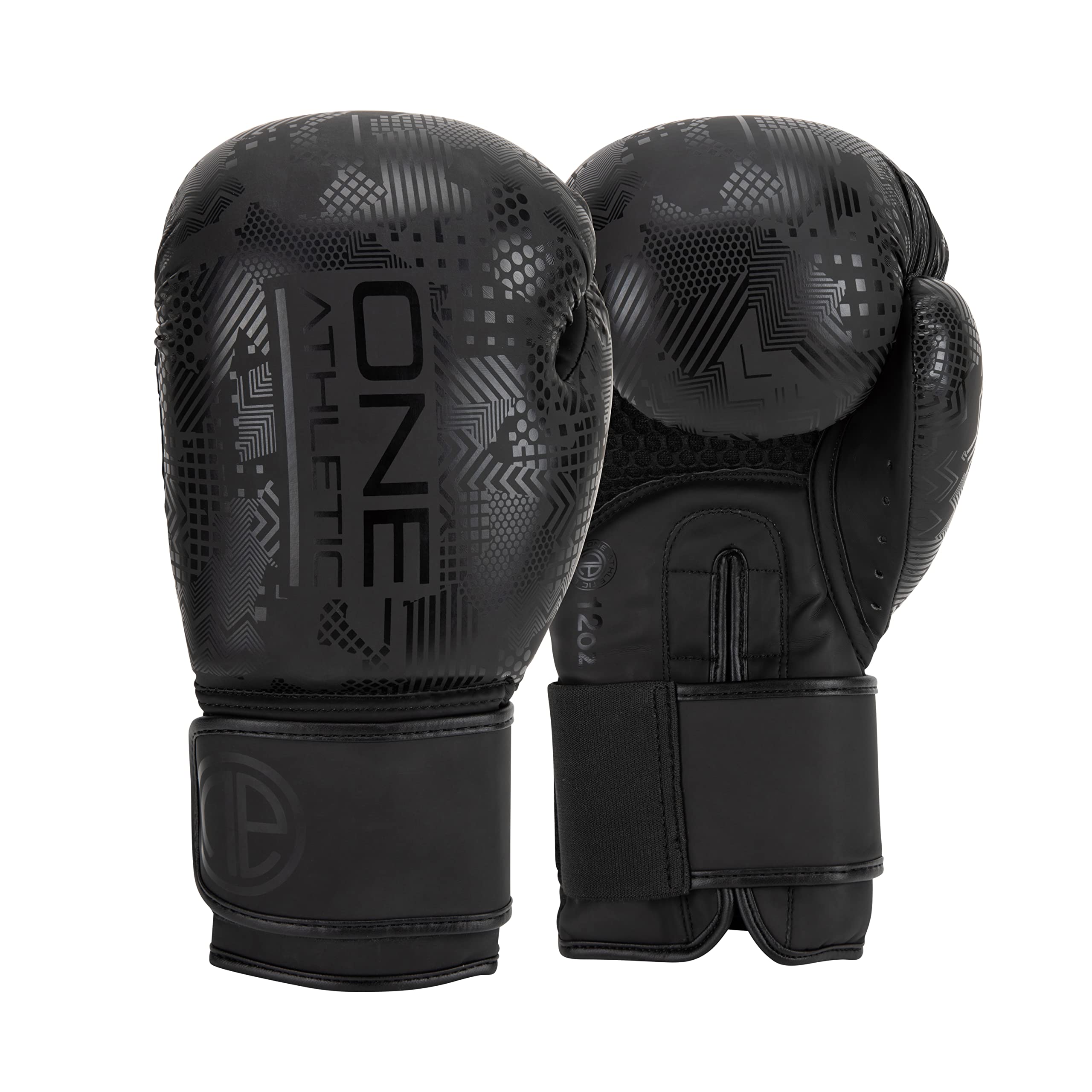 One Athletic CHALLENGER Mk I Strap Training Glove, 14 oz Size, Black/Black