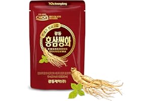 Kwangdong Red Ginseng Ssang Hwa Jin - Traditional Korean tea for restoring energy, immune support, and cold relief (100ml x 10 pouches total)