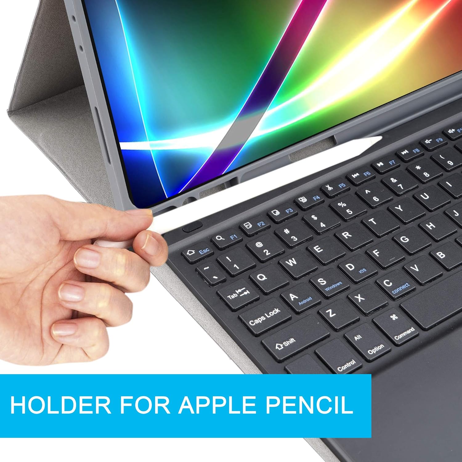 iPad 10.2 8th Gen (2020) / 7th (2019) Keyboard Case, using British