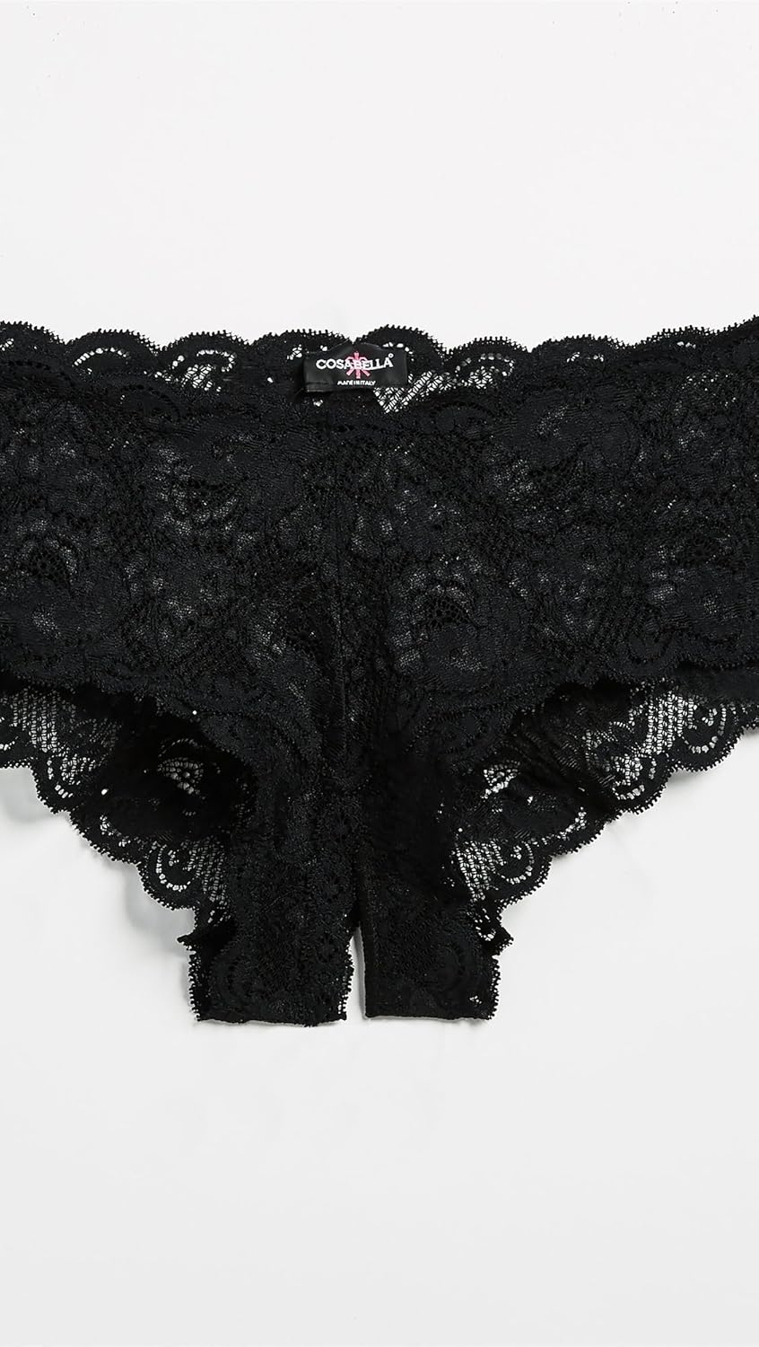 Cosabella Women's Never Say Never Naughtie Open Gusset Hotpant Panty at  Women’s Clothing store: Boy Shorts Panties