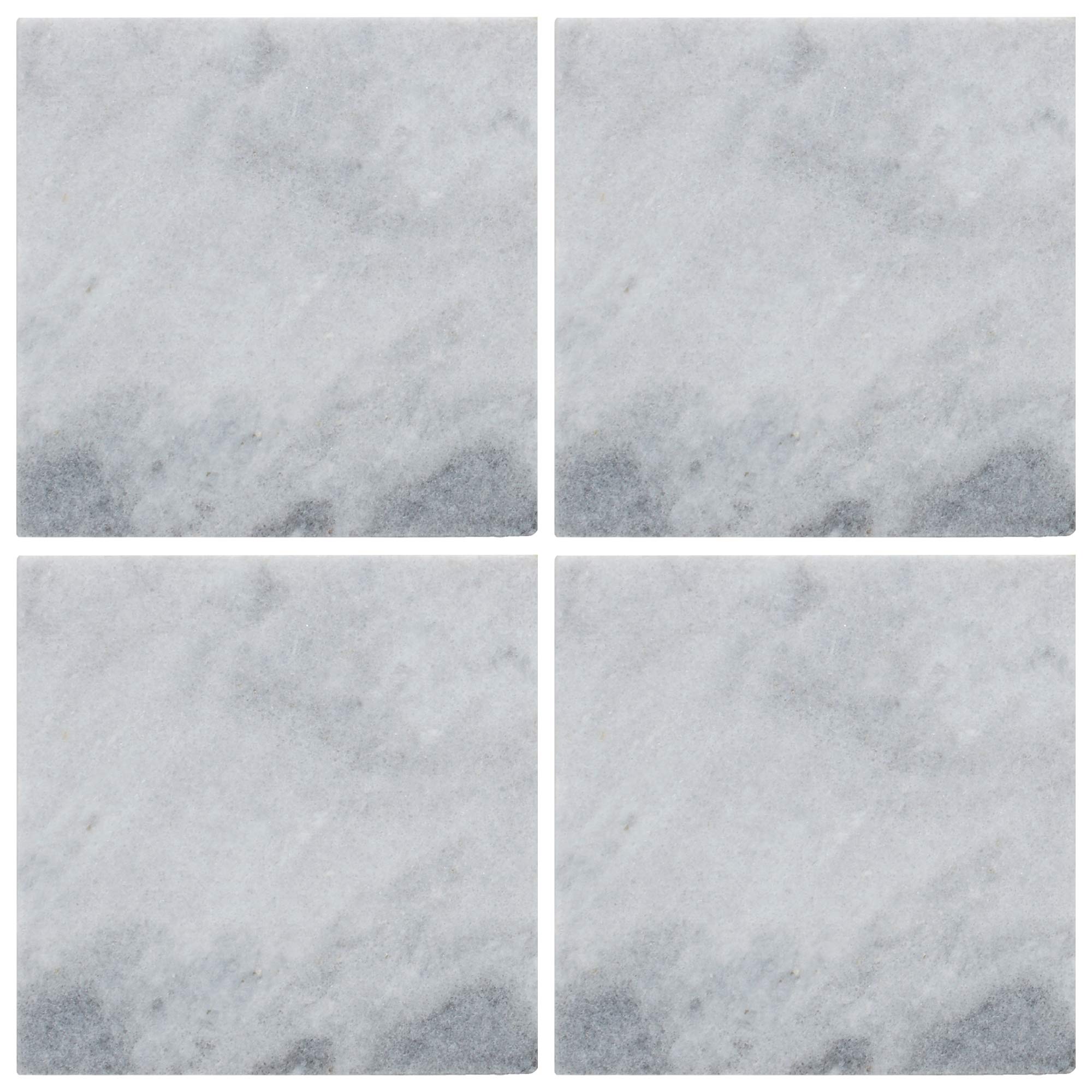 Creative Tops Naturals Marble Drinks Coasters, White, 10 cm, Set of 4